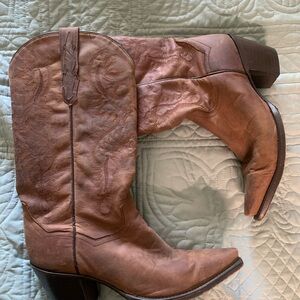 Dan Post Leather Cowboy Boots